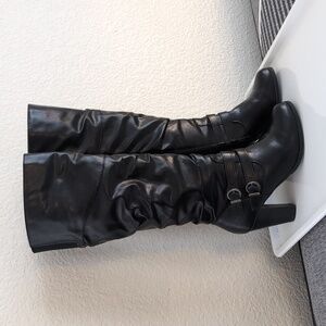 Style & Co. Sleek Black Below the Knee Boots